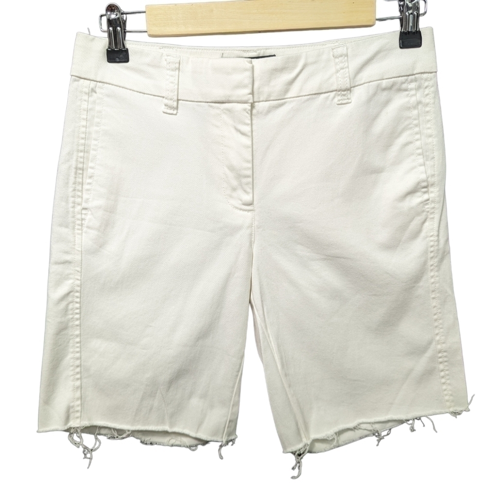 J. Crew Stretch Chino Cut Off Bermuda Shorts Sz 0